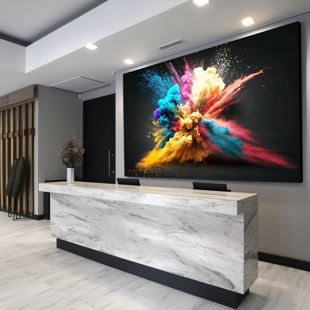 VAIL 80S Black Edgelit Backlit Fabric Frame Display — Graphic Package